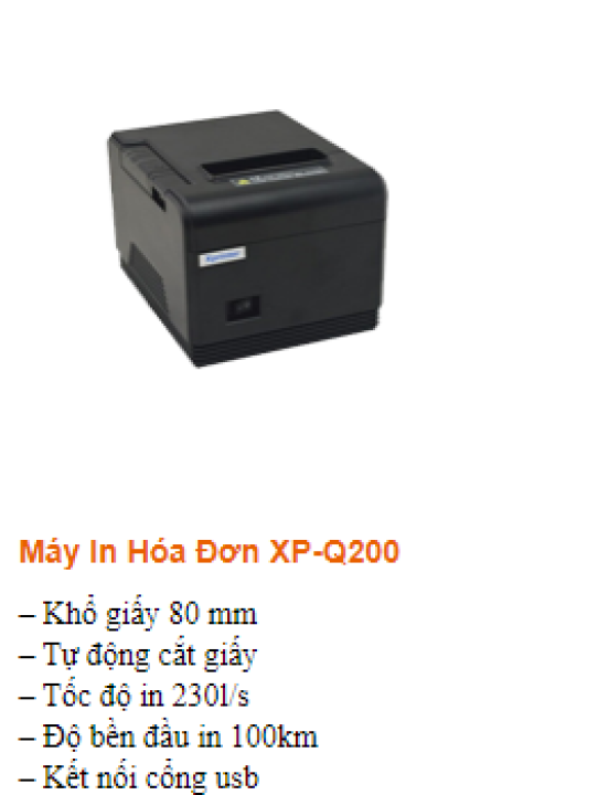 Máy in hóa đơn XP - Q200
